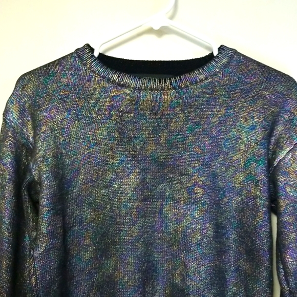 Forever21 Metallic Coated Sweater - Picture 4 of 5